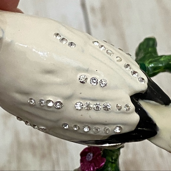 Art Form Bali Starling Bird Enamel Trinket - Picture 6 of 14